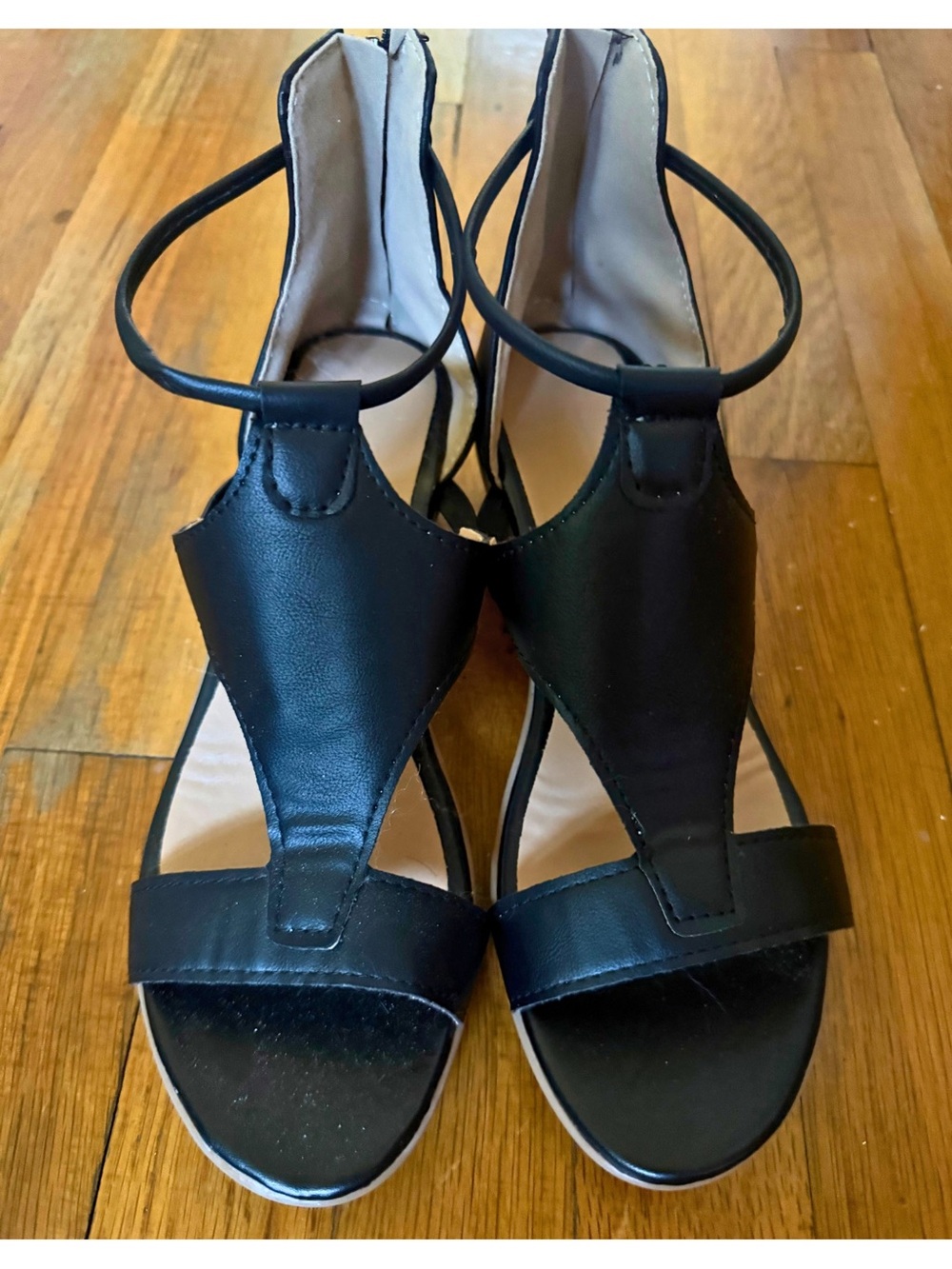 Black Women's Strappy Sandals - Classic Dress Heels